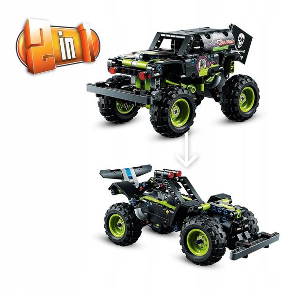 LEGO TECHNIC Monster Jam Grave Digger 42118 + GRATIS List do Mikołaja! zdjęcie 2
