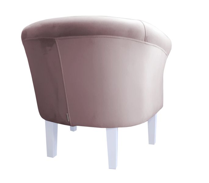 Fotel Milo nogi 20cm białe szary róż MG55 zdjęcie 4