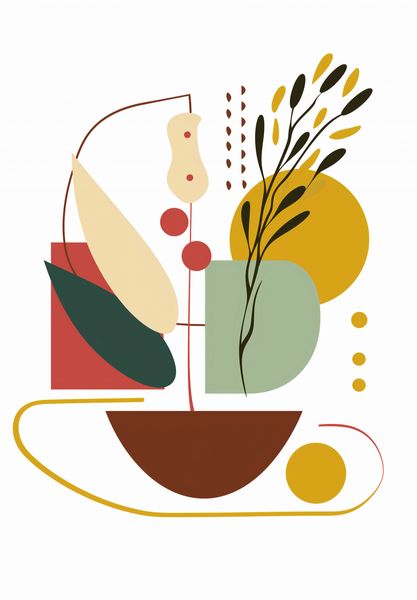 Plakat 68x98cm Harmonia Natury Martwej zdjęcie 1