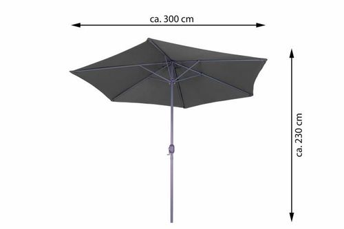 Parasol antracyt - 3 m D62847 na Arena.pl