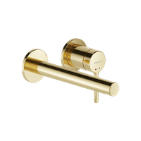 PI bateria umywalkowa podtynkowa komplet, złoty połysk