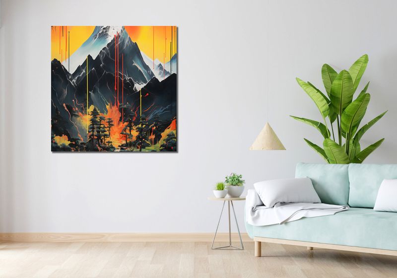 Obraz 100x100cm Górska Alchemia zdjęcie 2
