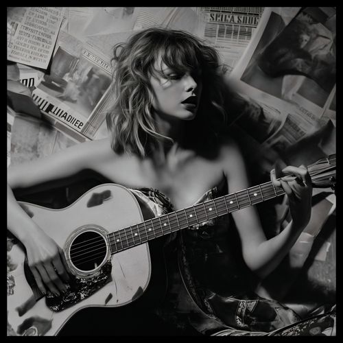 Plakat 70x70cm Młoda Gitarzystka na Arena.pl