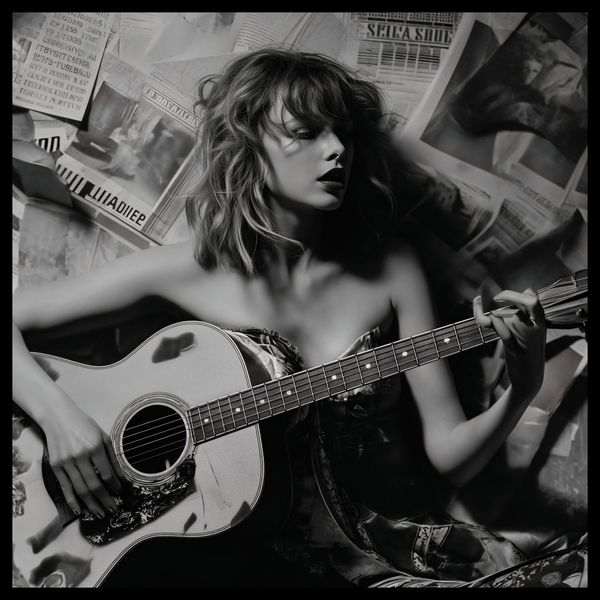 Plakat 70x70cm Młoda Gitarzystka zdjęcie 2