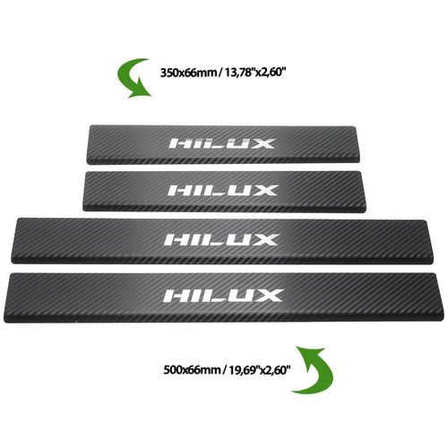 Listwa progowa TOYOTA HILUX MK8 Stal nierdzewna 304 carbon 4szt na Arena.pl