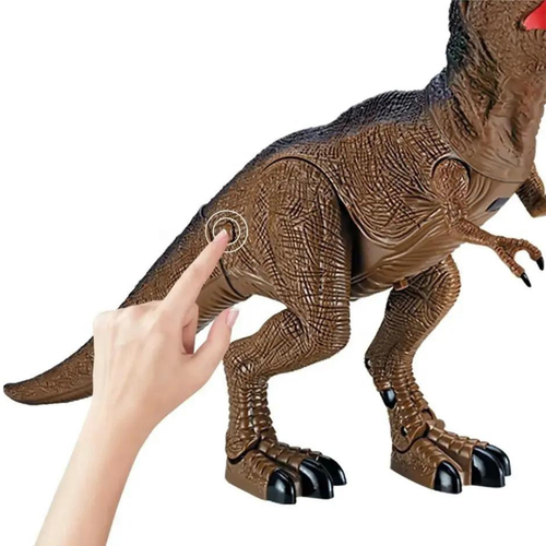 Dinozaur Interaktywny Zdalnie Sterowany Światło Dźwięk Chodzi Ryczy Duży RC na Arena.pl
