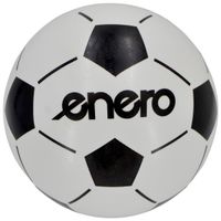 PIŁKA NOŻNA WINYLOWA BIEDRONKA SOCCER BIAŁO CZARNA 21CM 85G ENERO