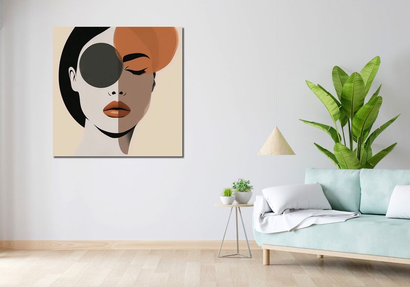 Obraz 100x100cm Dwie Strony Piękna zdjęcie 2