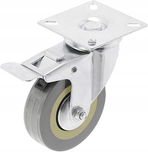 KÓŁKA MEBLOWE OBROTOWE GUMOWE CICHE KOŁA ŁOŻYSKOWANE ZESTAW 4 KÓŁEK na Arena.pl