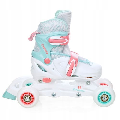 Rolki Łyżwy Wrotki Regulowane 4w1 Croxer Inez 26-29 LED na Arena.pl