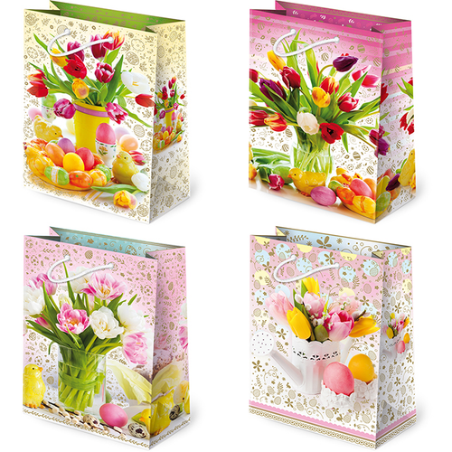 torebki ozdobne 10szt. T-4L set W2 Wielkanoc Kwiaty 16 x 24 x 7,5 cm na Arena.pl