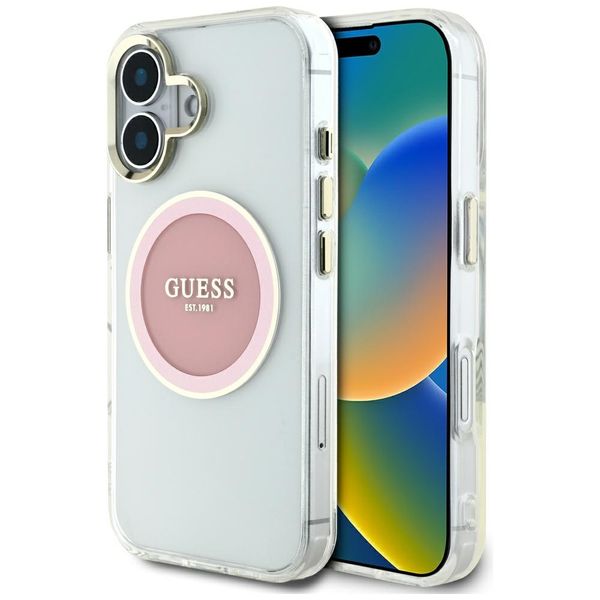 etui guess iml metal colored circle      classic logo magsafe do zdjęcie 1