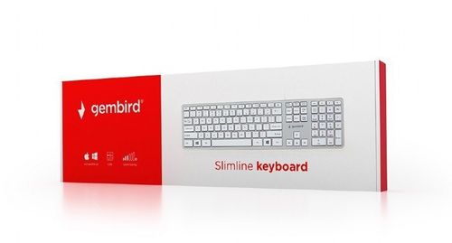 Klawiatura X-slim USB biała na Arena.pl