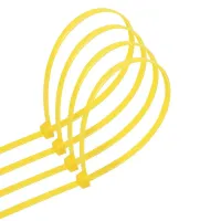Nylonowe opaski zaciskowe 7,2x500 mm żółte 20 sztuk praktyczne i trwałe