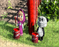 Puzzle Masza i Niedźwiedź