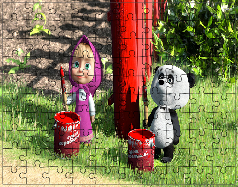 Puzzle Masza i Niedźwiedź zdjęcie 1