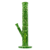 bongo szklane green marble 39 cm 18,8 mm