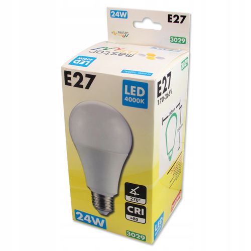 Mocna! Żarówka diodowa smd E27 24W led Neutralna na Arena.pl