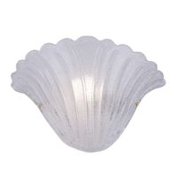 Dekoracyjny kinkiet Bacelo 8161 Amplex muszla szklana mosiądz