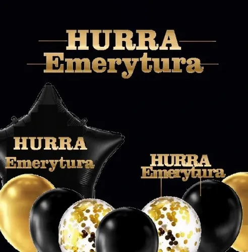 ZESTAW dekoracji z okazji przejścia na EMERYTURĘ na Arena.pl