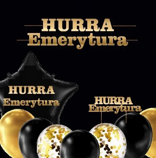 ZESTAW dekoracji z okazji przejścia na EMERYTURĘ zdjęcie 2