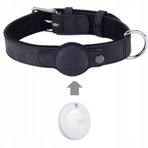 Obroża dla psa Mi Tag Lokalizator AirTag iOS Apple iPhone iPod roz.L Czarna na Arena.pl
