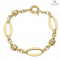 Bransoletka pozłacana elegancka 20 cm 12 mm