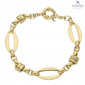 Bransoletka pozłacana elegancka 20 cm 12 mm