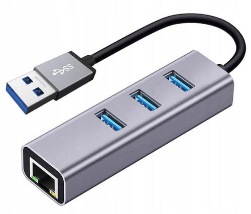 KARTA SIECIOWA HUB USB 3.0 GIGABIT LAN 1000Mb RJ45 na Arena.pl
