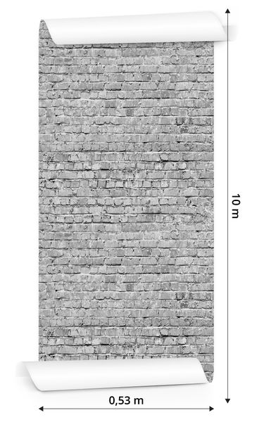 Tapeta Szary Ceglany Mur zdjęcie 3