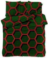 Pościel Z Mikrofibry 160X200 Heksagon 2365