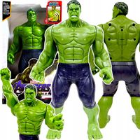 HULK DUŻA RUCHOMA FIGURKA INTERAKTYWNA 30cm DŹWIĘK ŚWIATŁO AVENGERS BOHATER