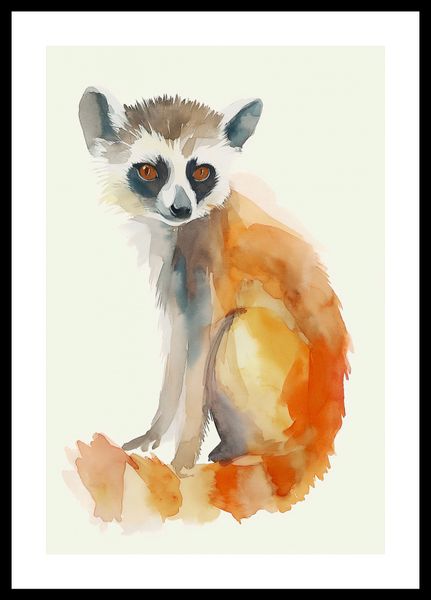 Plakat 30x45cm Lemurek zdjęcie 3