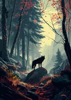 Plakat 67,5x95cm Leśne Echa