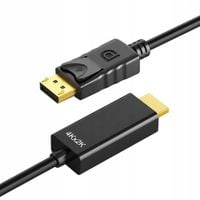 KABEL DISPLAYPORT do HDMI 120 Hz DISPLAY PORT DP PRZEWÓD 1,8 m