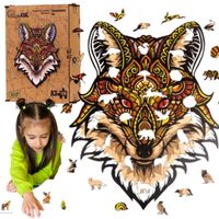 puzzle drewniane eco zaczarowany lis a3 puza3-00727