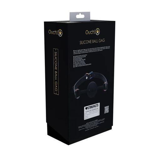 venice collection - silicone ball gag - black na Arena.pl