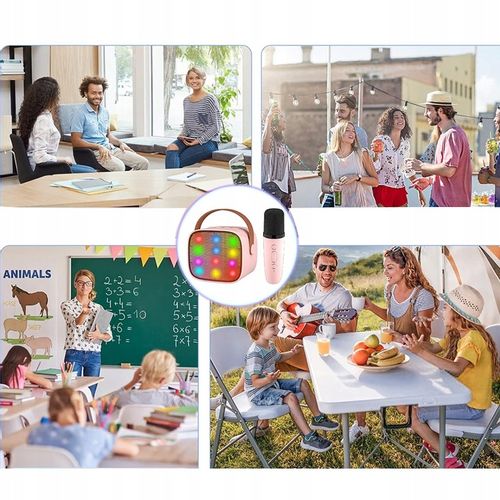 PRZENOŚNY ZESTAW DO KARAOKE BLUETOOTH 5.0 2000mAh na Arena.pl