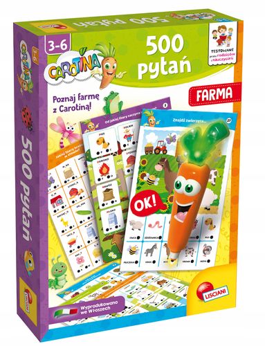 lisciani carotina 500 pytań farma  1283 na Arena.pl