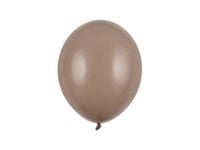 Balony pastelowe brązowe cappuccino strong, 27 cm 100 szt.