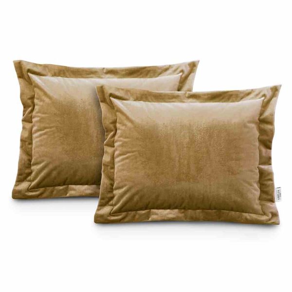 CUS/AH/VELVET/MUSTARD/SIDE/50X70*2 zdjęcie 1