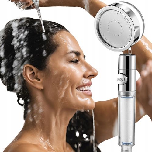 TURBO SŁUCHAWKA PRYSZNICOWA WENTYLATOR+WĄŻ+4xFILTR OSZCZĘDNA NAPOWIETRZAJĄC na Arena.pl