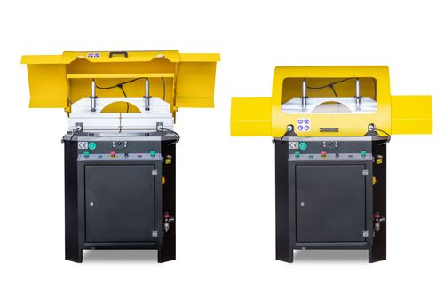 Półautomatyczna przecinarka Piła tarczowa do cięcia profili 4kW ze stołami na Arena.pl