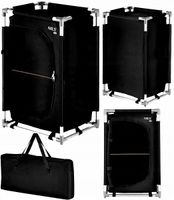 Wolnostojąca Szafka Szafa Turystyczna Składana + Pokrowiec Solidna Czarna