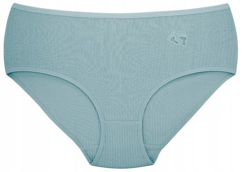 Majtki Bawełniane Damskie Z Wysokim Stanem Figi Prążkowane Wielopak 3XL na Arena.pl
