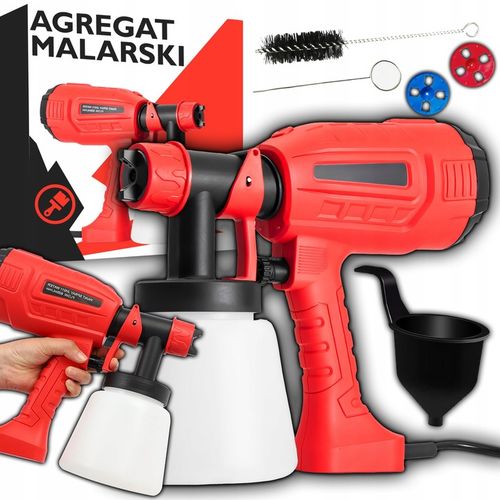PISTOLET ELEKTRYCZNY NATRYSKOWY DO FARB 1200 ML AGREGAT MALARSKI 400W na Arena.pl