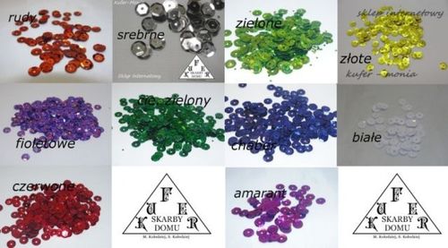 Cekiny 6 mm (5 gr.) bogata kolorystyka na Arena.pl