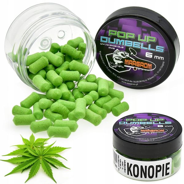 Dumbells POP UP 6 mm Margrom KONOPIE przynęta Method Feeder zdjęcie 1