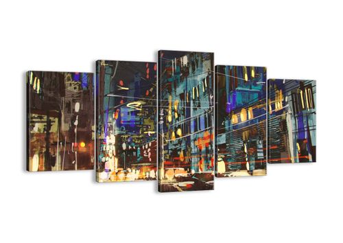 Obraz Na Płótnie - Miasto Centrum Auto - 160X85 Cm - Ea160X85-3787 na Arena.pl