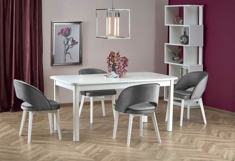 Stół Flora rozkładany biały zdjęcie 2